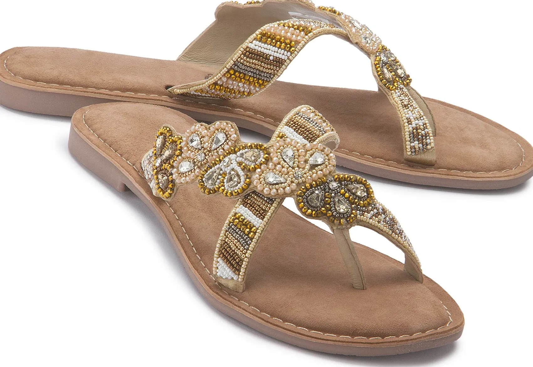 Zehentrenner|Sandalen|Horsch Schuhe Zehentrenner in Übergrößen Multicolor