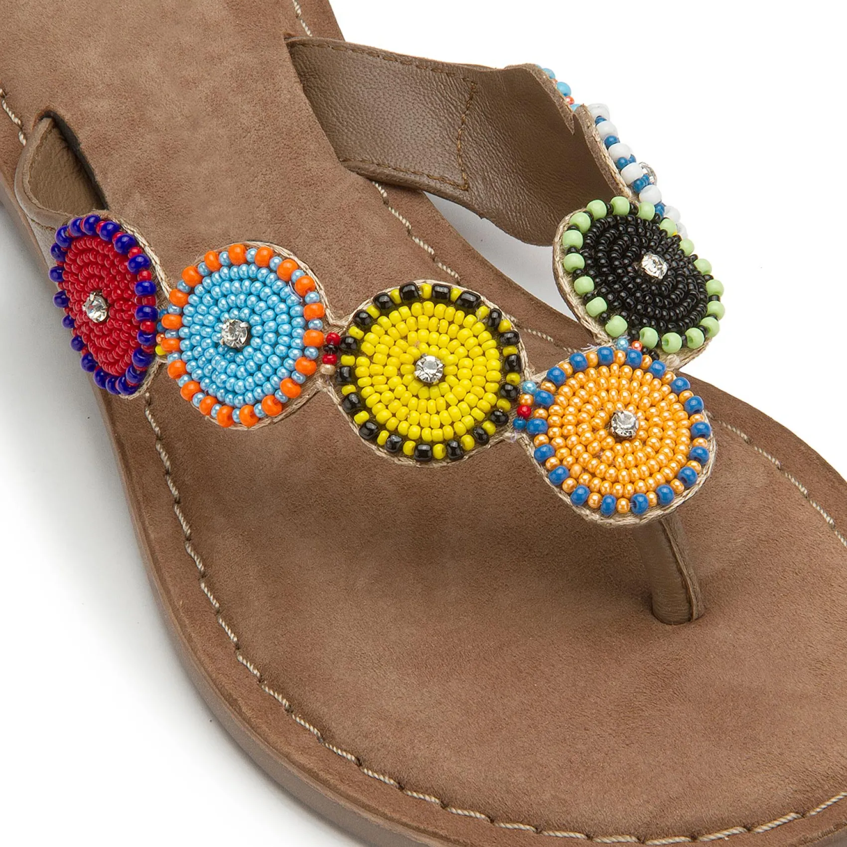 Zehentrenner|Sandalen|Horsch Schuhe Zehentrenner in Übergrößen Multicolor