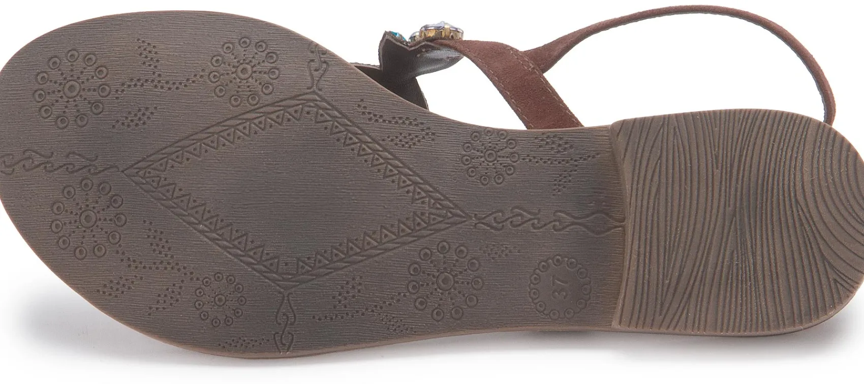 Zehentrenner|Sandalen|Horsch Schuhe Zehentrenner in Übergrößen Braun