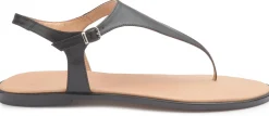 Zehentrenner|Sandalen|Horsch Schuhe Zehentrenner in Übergrößen Schwarz