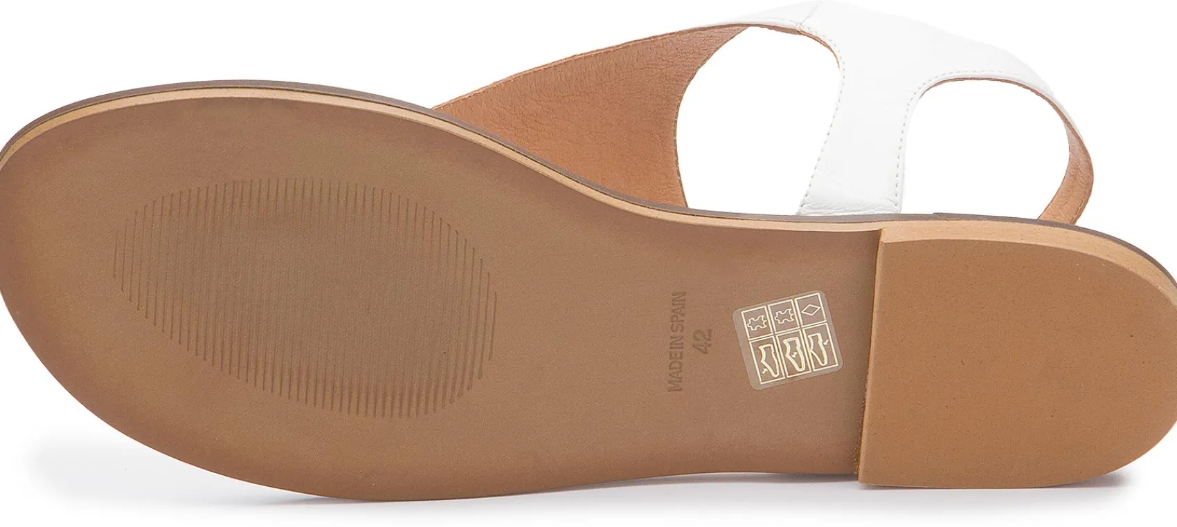 Zehentrenner|Sandalen|Horsch Schuhe Zehentrenner in Übergrößen Weiß