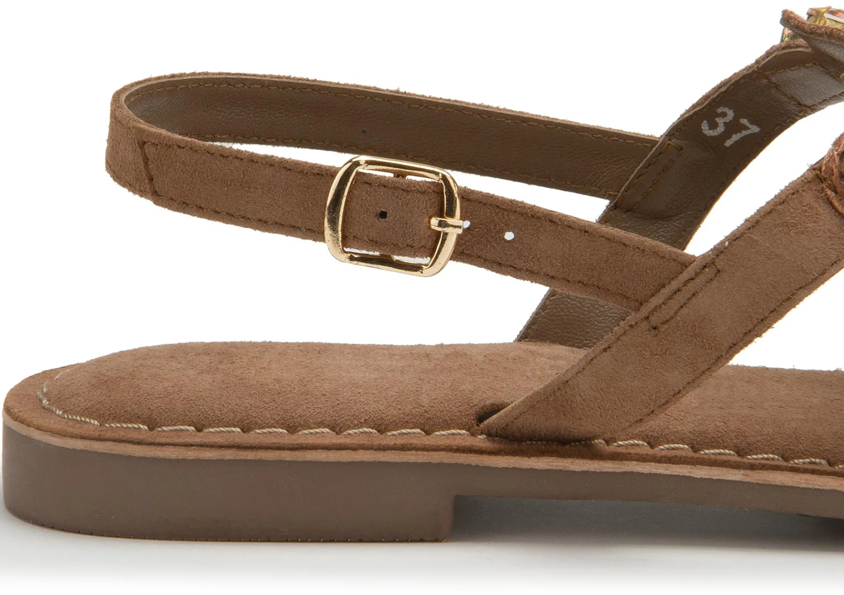 Zehentrenner|Sandalen|Horsch Schuhe Zehentrenner in Übergrößen Braun