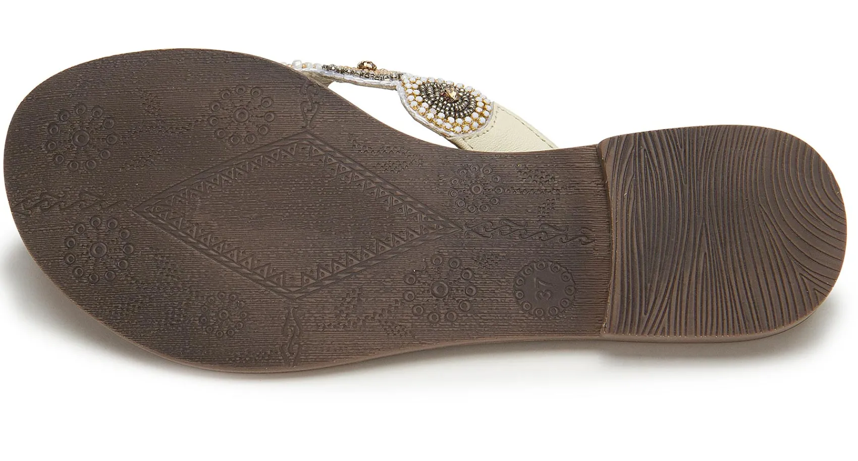 Zehentrenner|Sandalen|Horsch Schuhe Zehentrenner in Übergrößen Weiß