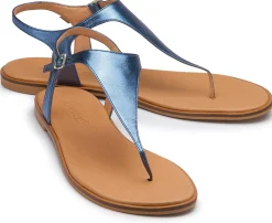 Zehentrenner|Sandalen|Horsch Schuhe Zehentrenner in Übergrößen Blau