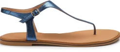 Zehentrenner|Sandalen|Horsch Schuhe Zehentrenner in Übergrößen Blau