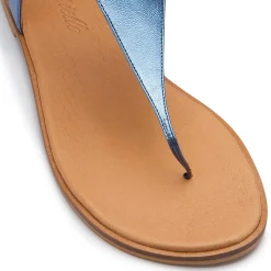 Zehentrenner|Sandalen|Horsch Schuhe Zehentrenner in Übergrößen Blau