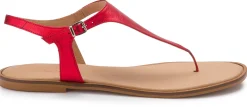 Zehentrenner|Sandalen|Horsch Schuhe Zehentrenner in Übergrößen Rot