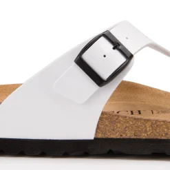 Zehentrenner|Sandalen|Horsch Schuhe Zehentrenner in Übergrößen Weiß