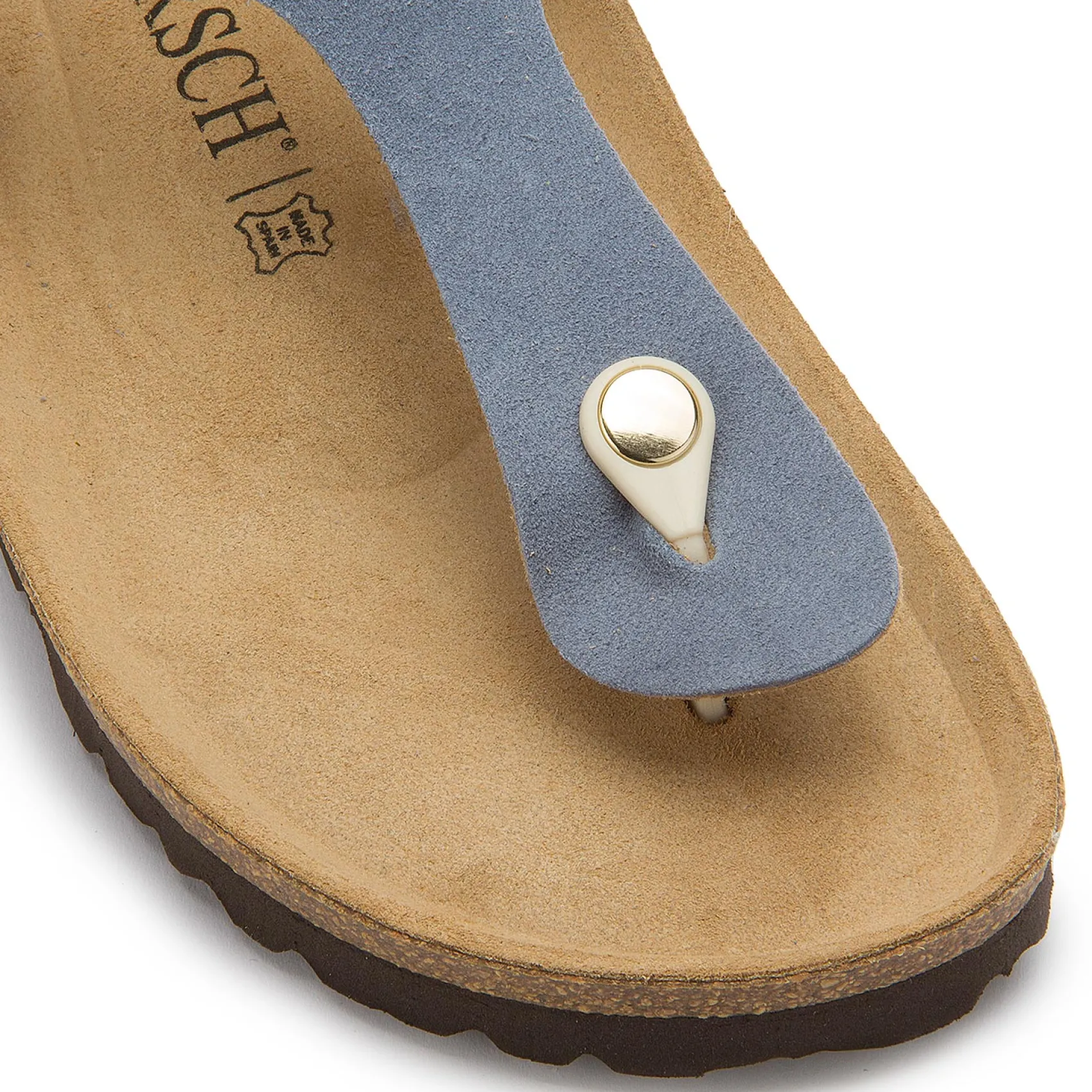 Sandalen|Horsch Schuhe Zehentrenner in Übergrößen Blau