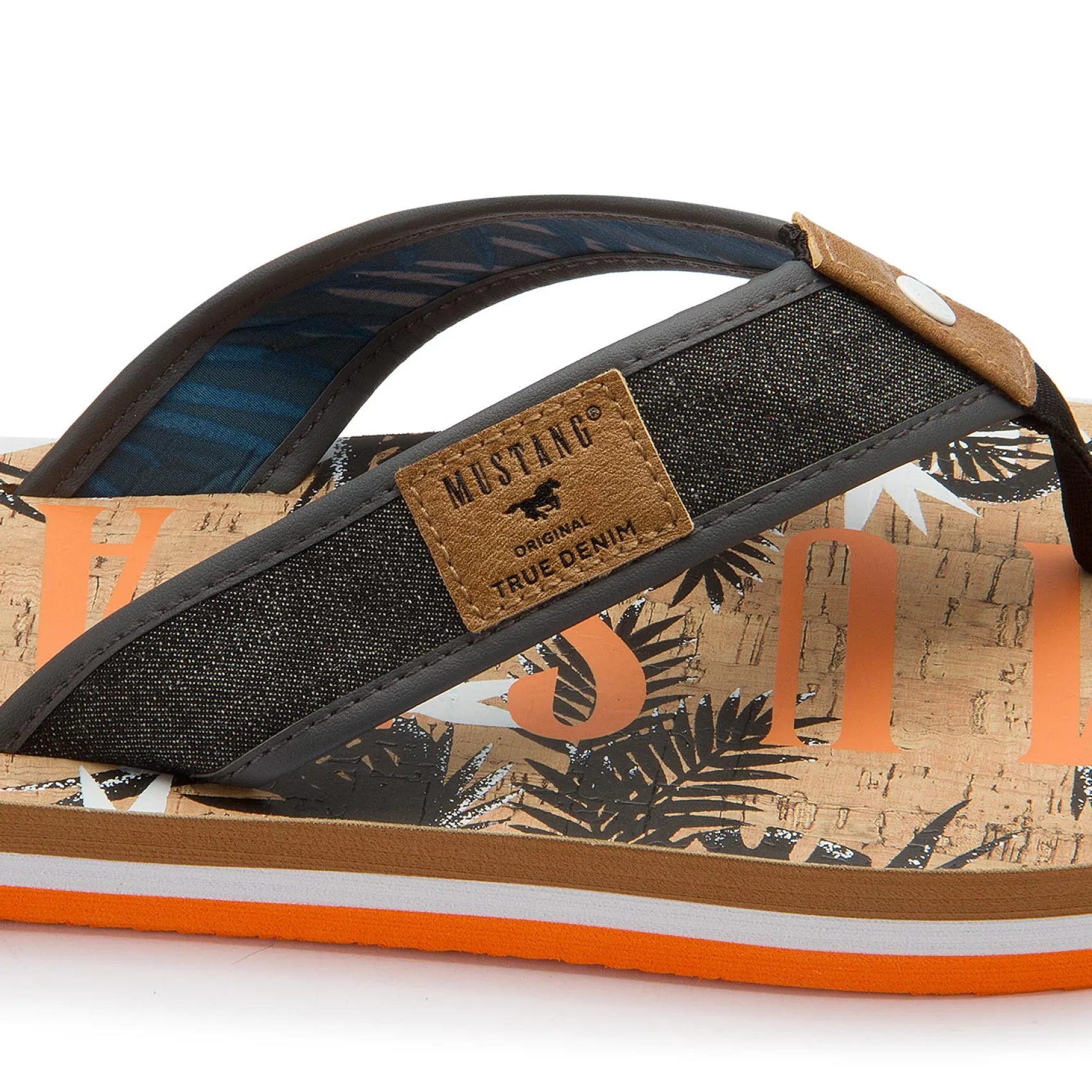 Sandalen|Mustang Herren Zehentrenner in Übergrößen