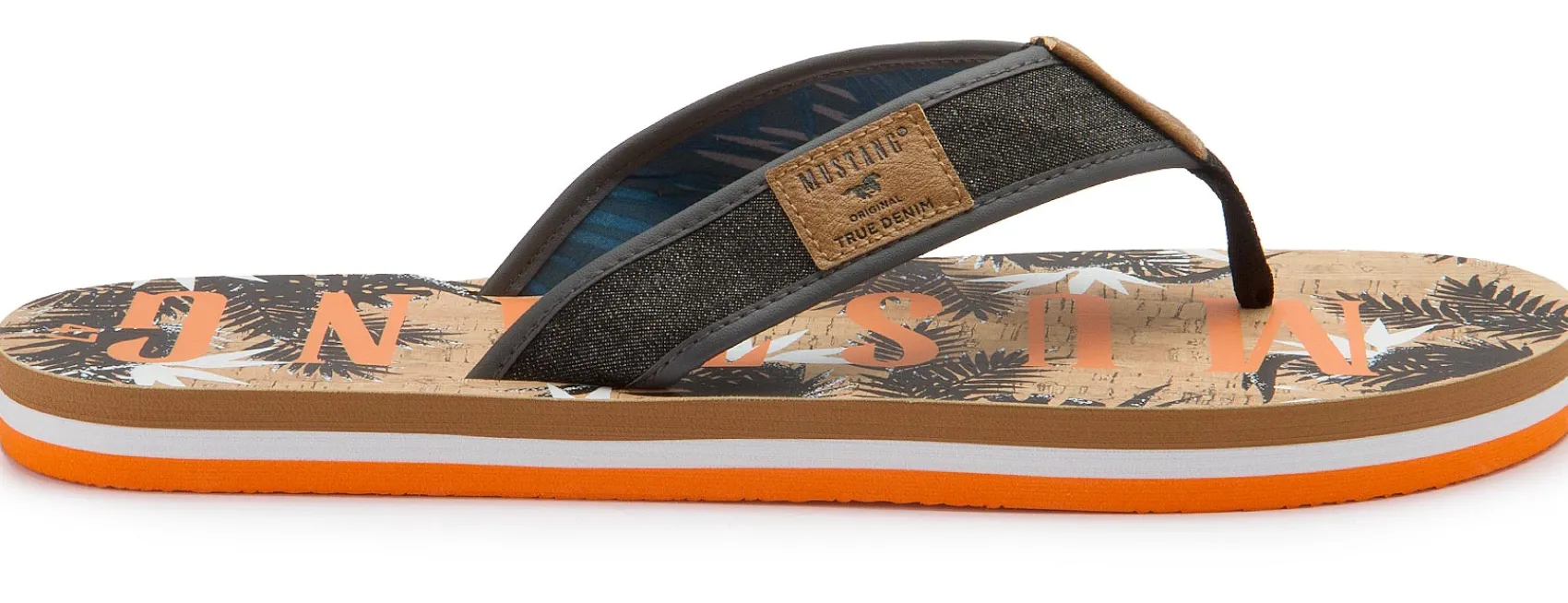 Sandalen|Mustang Herren Zehentrenner in Übergrößen