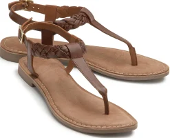Zehentrenner|Sandalen|Horsch Schuhe Zehentrenner in Untergrößen Braun