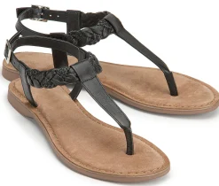 Zehentrenner|Sandalen|Horsch Schuhe Zehentrenner in Untergrößen Schwarz