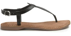 Zehentrenner|Sandalen|Horsch Schuhe Zehentrenner in Untergrößen Schwarz