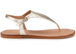 Zehentrenner|Sandalen|Horsch Schuhe Zehentrenner in Untergrößen Gold