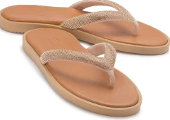 Zehentrenner|Sandalen|Horsch Schuhe Zehentrenner in Untergrößen Gold