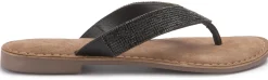 Zehentrenner|Sandalen|Horsch Schuhe Zehentrenner in Untergrößen Schwarz