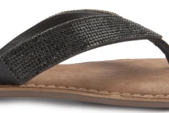 Zehentrenner|Sandalen|Horsch Schuhe Zehentrenner in Untergrößen Schwarz