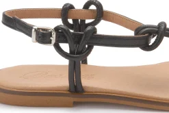 Zehentrenner|Sandalen|Horsch Schuhe Zehentrenner in Untergrößen Schwarz