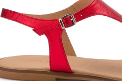 Zehentrenner|Sandalen|Horsch Schuhe Zehentrenner in Untergrößen Rot
