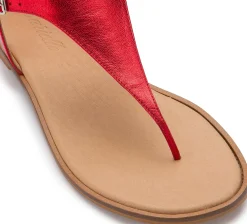 Zehentrenner|Sandalen|Horsch Schuhe Zehentrenner in Untergrößen Rot