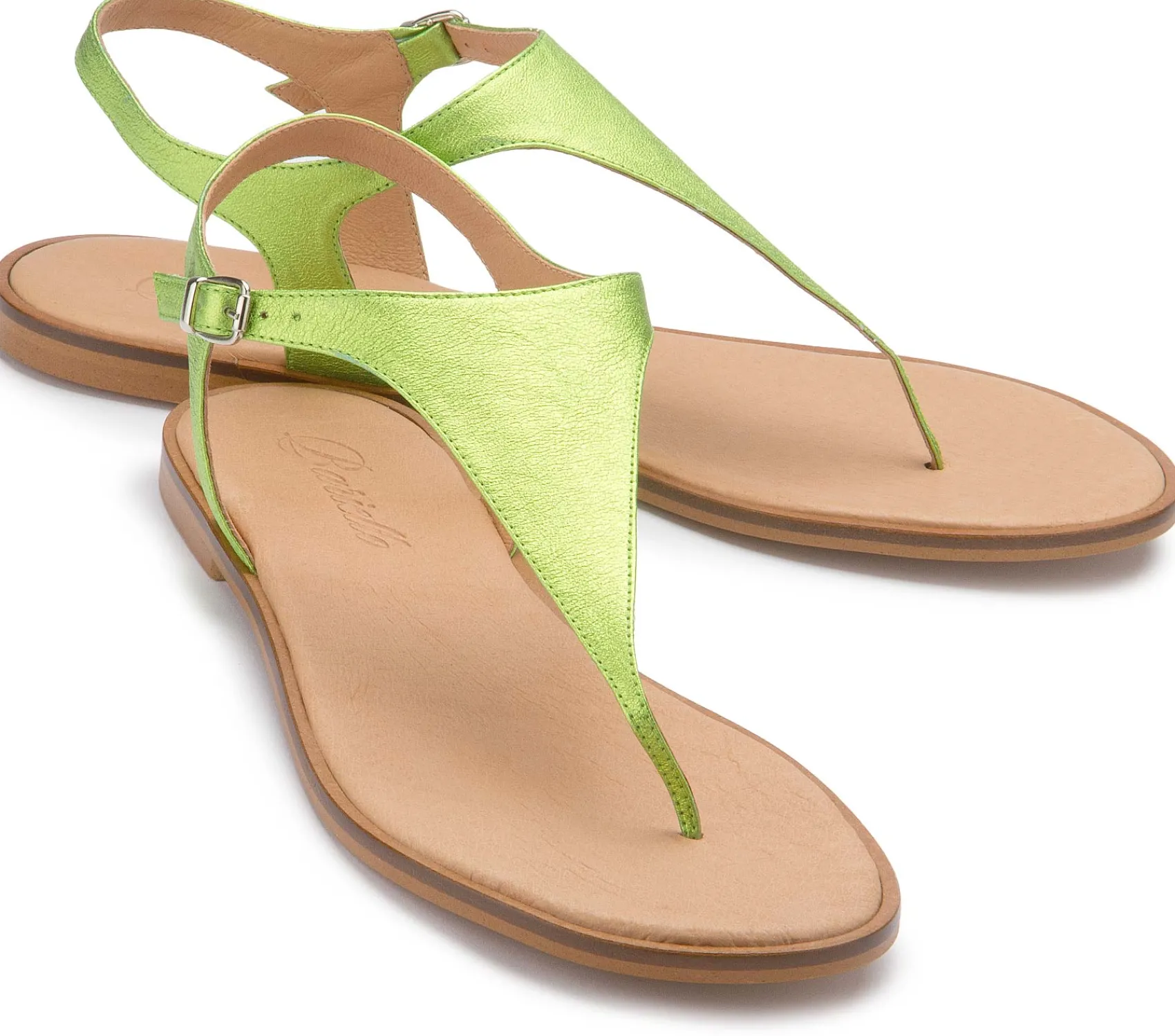 Zehentrenner|Sandalen|Horsch Schuhe Zehentrenner in Untergrößen Grün